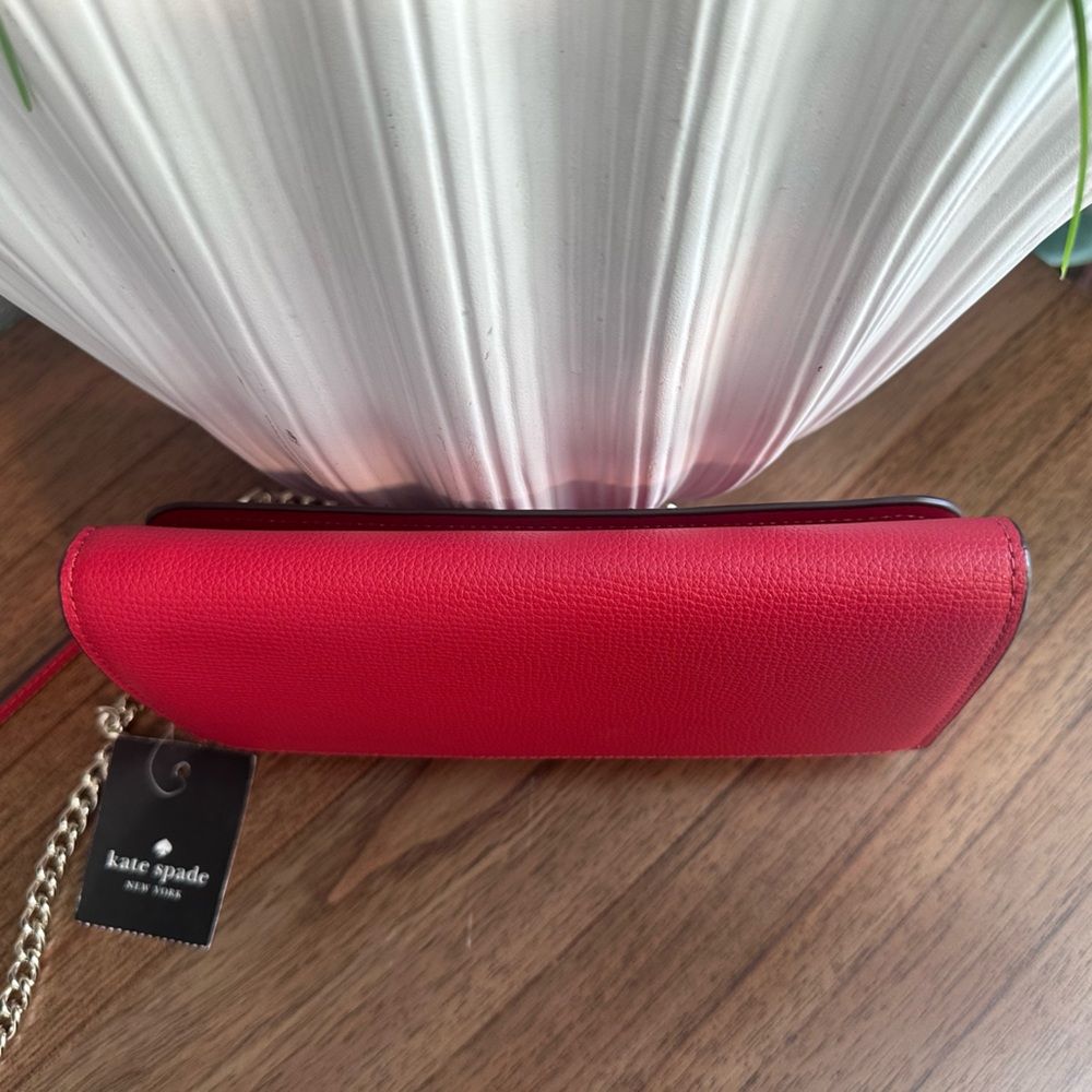 NWT - Kate Spade Convertible Candied Cherry Darcy Chain Wallet Crossbody - Picture 11 of 14